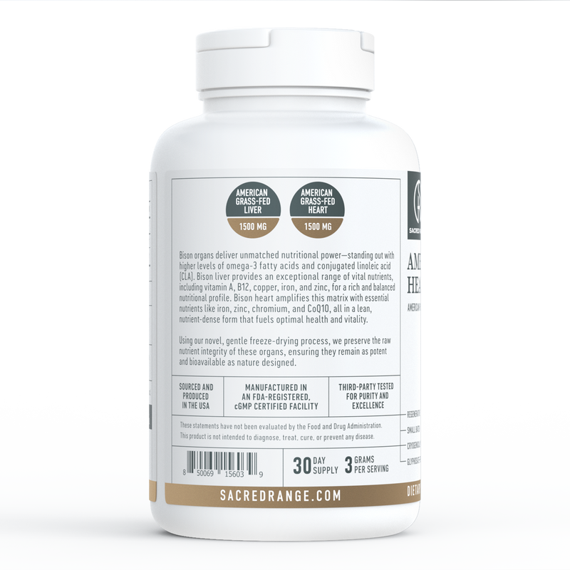 American Bison Heart & Liver Supplement