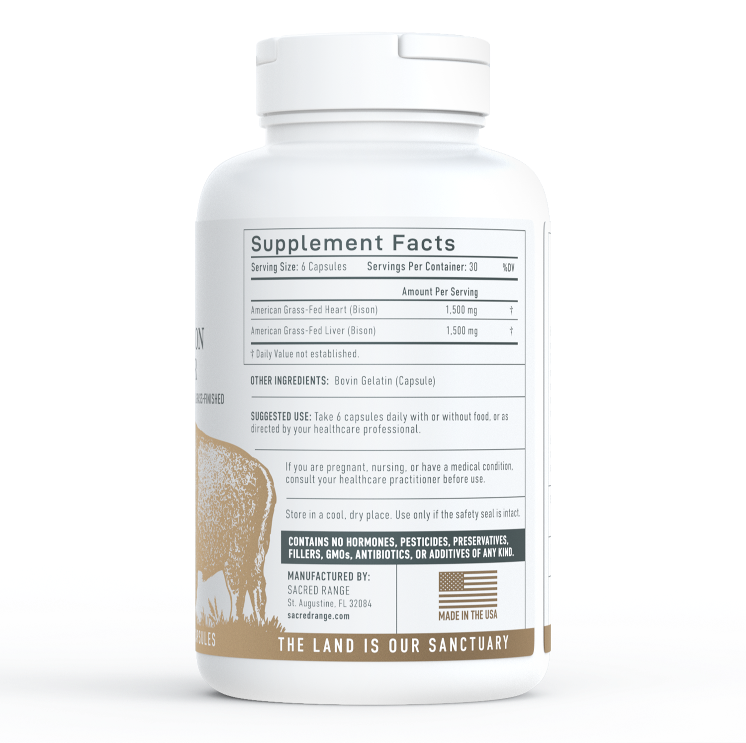 American Bison Heart & Liver Supplement