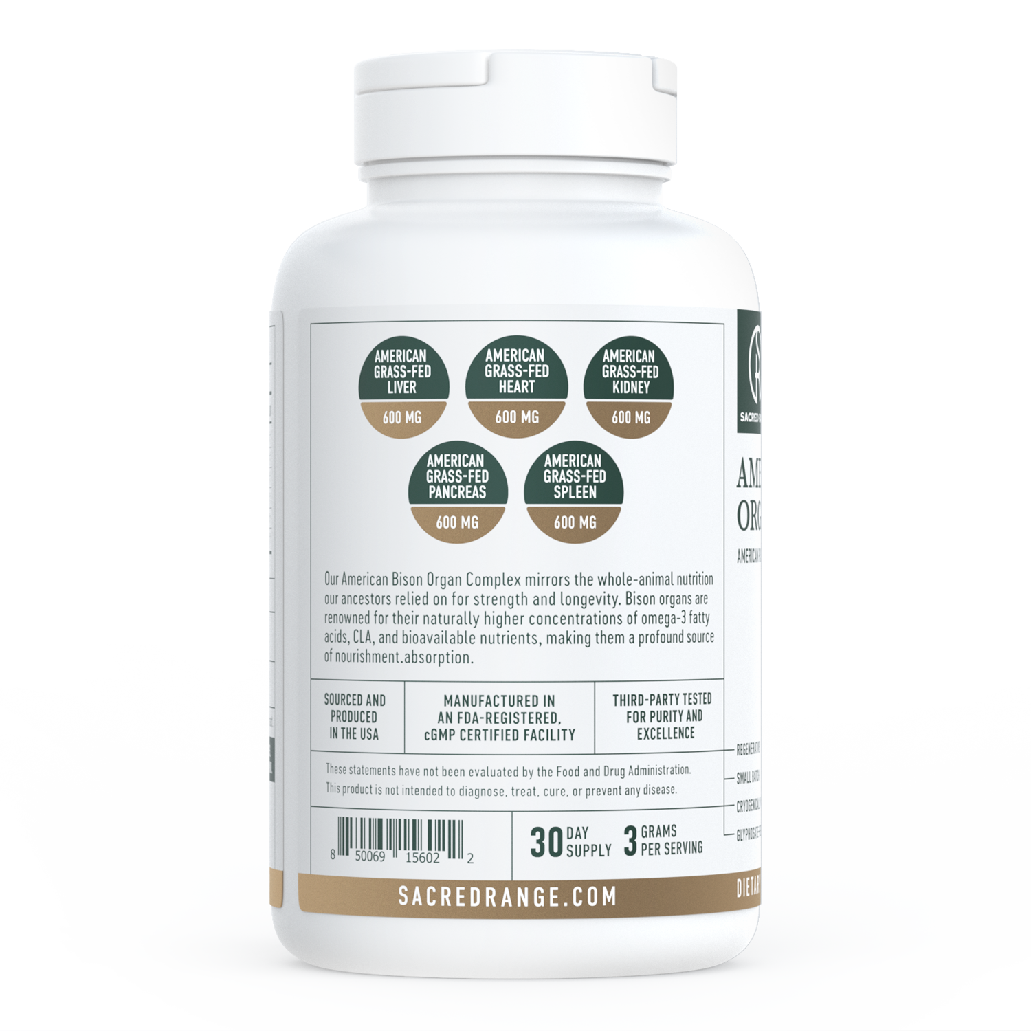 American Bison Organ Complex Supplement