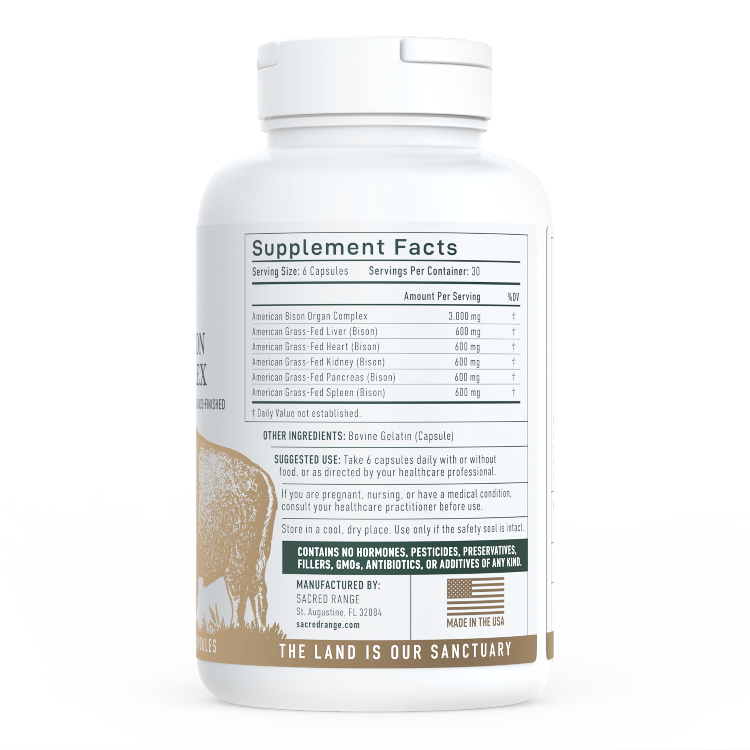 American Bison Organ Complex Supplement