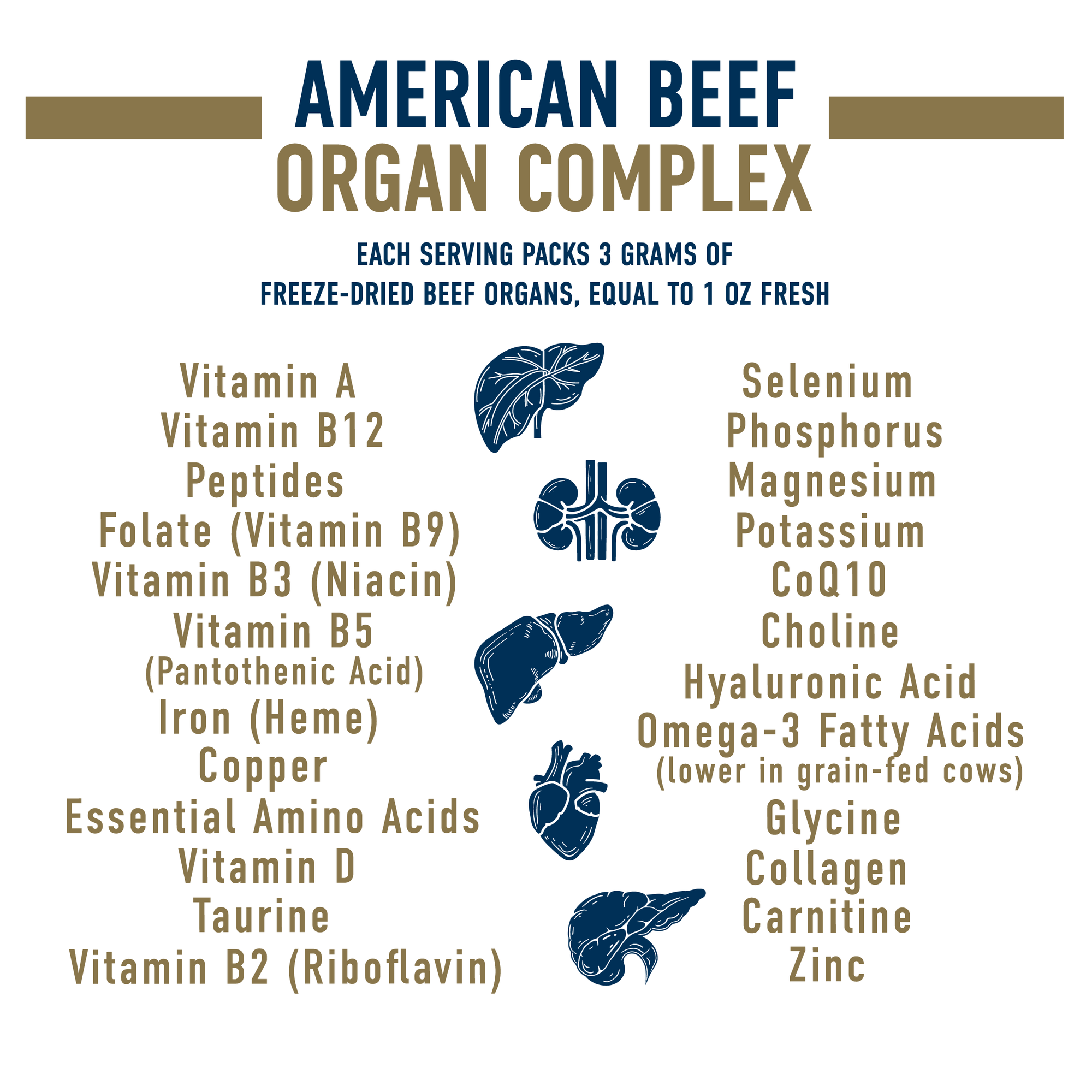 American Beef Organ Complex Supplement
